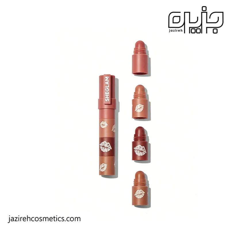 رژ لب 4رنگ شيگلم bare stack