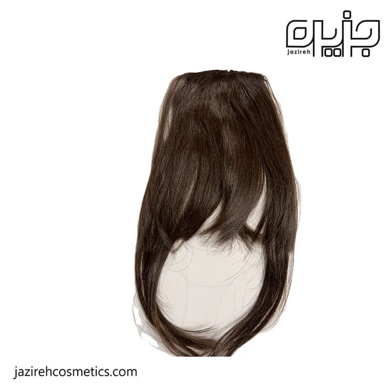 موی چتری بغل دار کلیپسی قهوه ای روشن