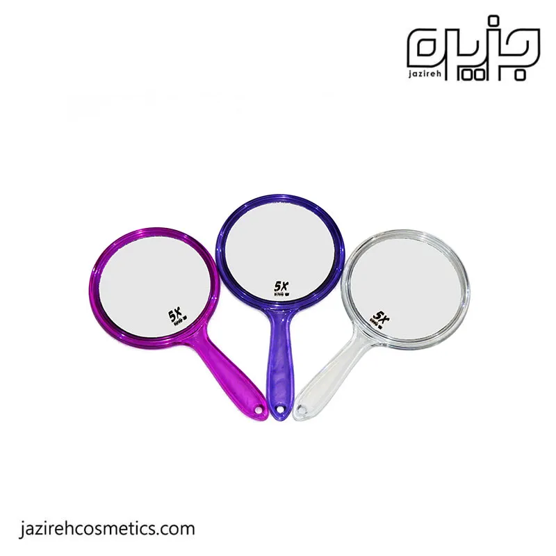آينه دسته دار پلاستيكي کوچک